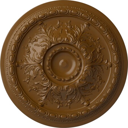 Ekena Millwork Stockport Ceiling Medallion (Fits Canopies up to 6 1/4"), Hand-Painted Smokey Topaz, 28"OD x 2 3/4"P CM28STSTF